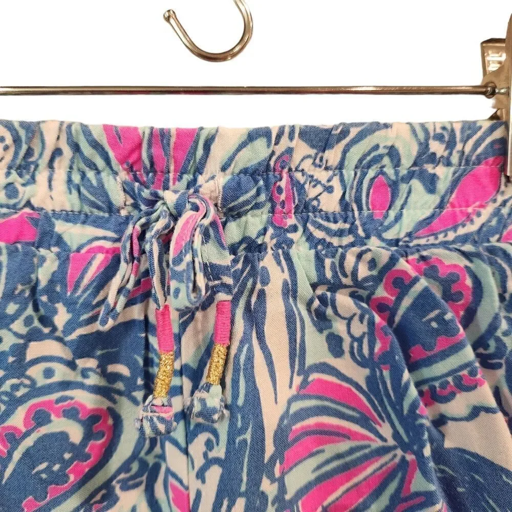 Girls Lilly Pulitzer for Target Shorts 7/8 Medium Blue Pink